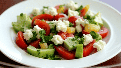 Mediterranean Chopped Salad with LemonOregano Vinaigrette  Feta